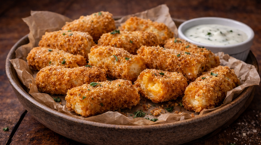 Cheese Curd Air Fryer Bites